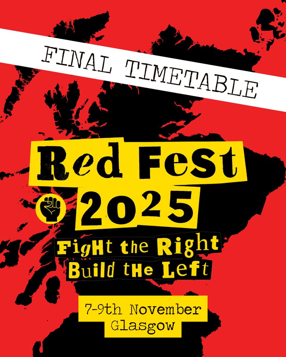RedFest, Scotland's anti-capitalist festival 🚩 tweet media