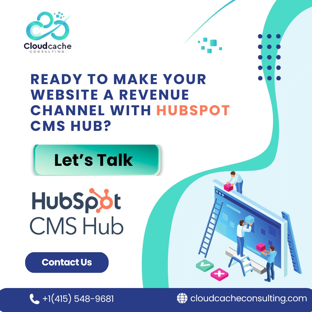 Cloudcachecon's tweet image. 🧠 Connect. 🎯 Convert. 📈 Grow.
With HubSpot CMS Hub, every page links to your CRM, SEO, A/B tests &amp;amp; attribution — turning content into pipeline.
Powered by CloudCache, HubSpot #GoldPartner ✨ 

#CMSHub #CloudCache
