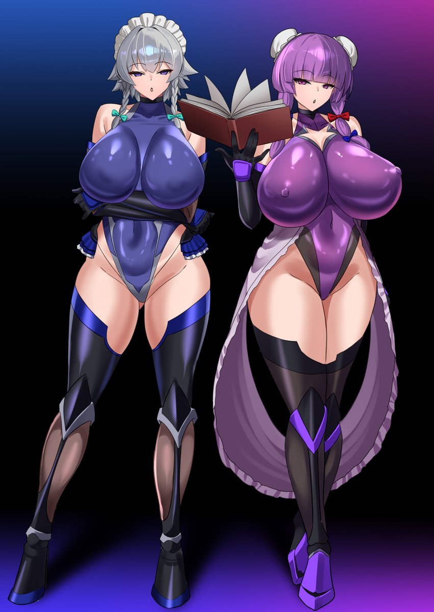 対魔忍サクヤ&パチュリーが媚薬触手ポッドに捕まってしまったけど負ける訳がない 