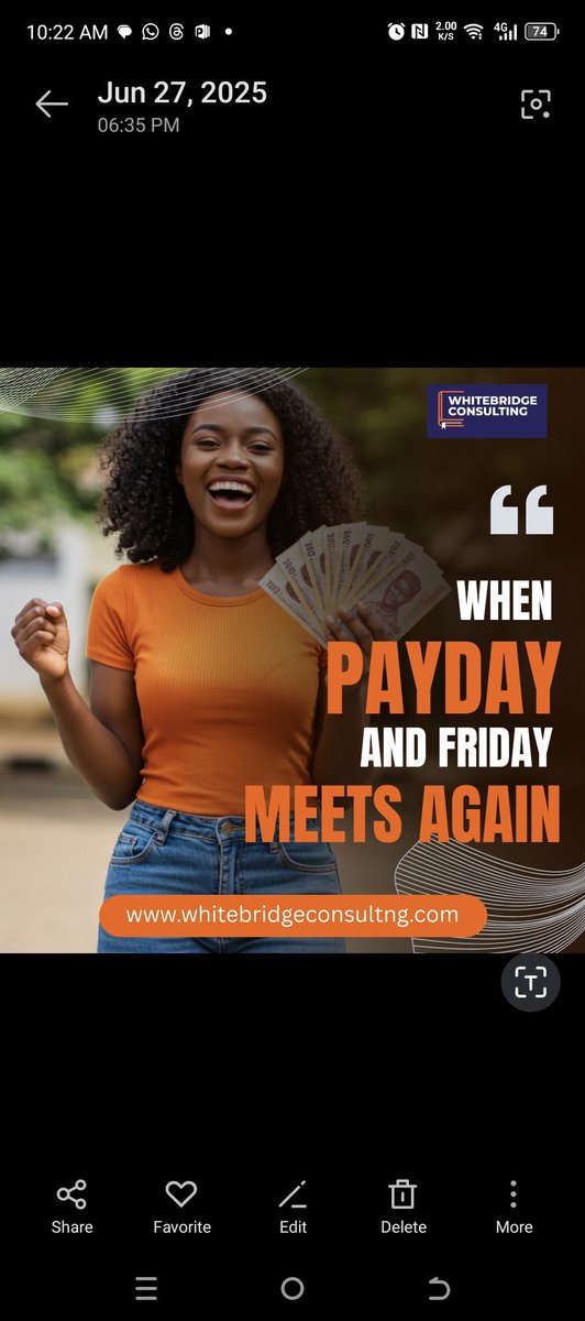 bridgingHR's tweet image. It’s Friday and you know what that means vibes, and credit alerts!

What’s the first thing on your payday checklist today? 

#PaydayFeels 
#TGIF 
#WorkSmartLiveWell
#FridayVibes #WhiteBridgeConsulting