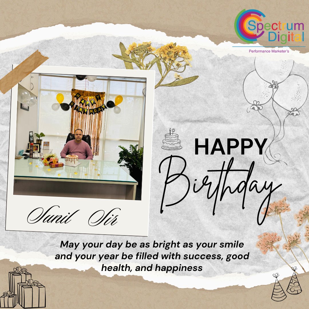 Spectrum_Digit's tweet image. A very 𝐇𝐚𝐩𝐩𝐲 𝐁𝐢𝐫𝐭𝐡𝐝𝐚𝐲 to our amazing leader, Sunil Manohar Singh Chauhan ! 🎉

Your constant support, encouragement, and vision make every day at work inspiring.

Wishing you another fantastic year of growth, success, and happiness!

#HappyBirthday #TeamCelebration