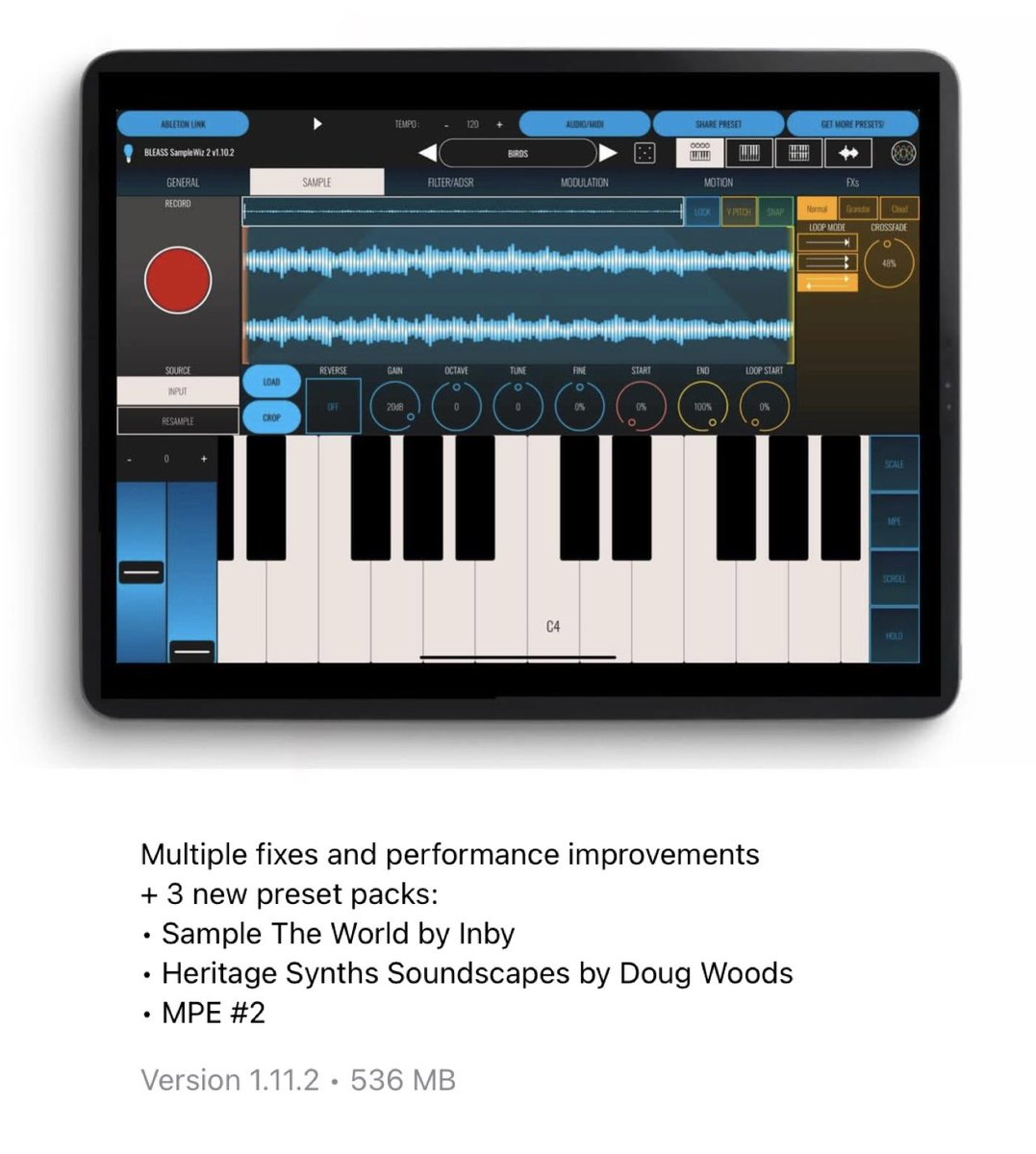 🚨Plugin Update🚨 <a href="/BLEASSapps/">BLEASS</a> has updated ‘BLEASS SampleWiz 2’ to v1.11.2!! Update contains 3 new preset packs, Multiple fixes and performance improvements!! Update yours now in the App Store!! Also, it’s on discount for a limited time!!

BLEASS SampleWiz 2: $19.99 -&gt; $12.99