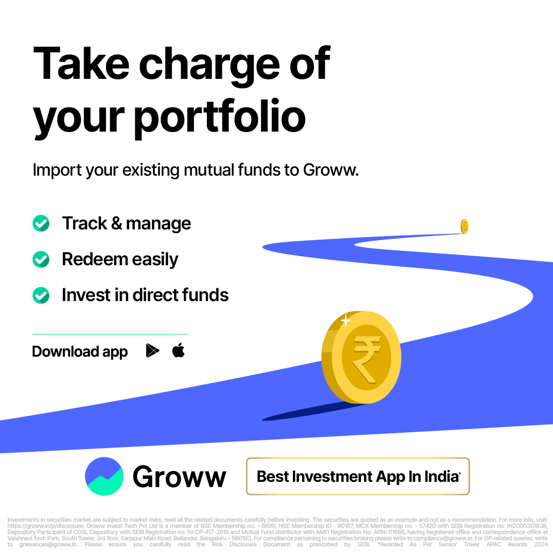 _groww's tweet photo. Invest in mutual funds the smarter way - 0% commission, easy comparisons, and tailored collections for every goal. Start an SIP on Groww today!