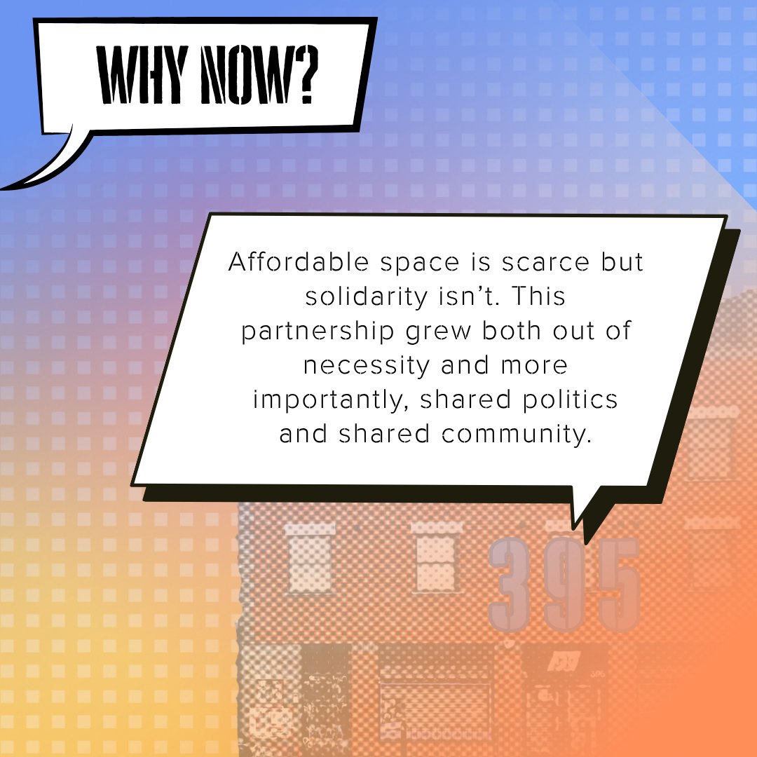 Affordable space is scarce, but solidarity isn’t. This partnership grew from shared politics and community care.