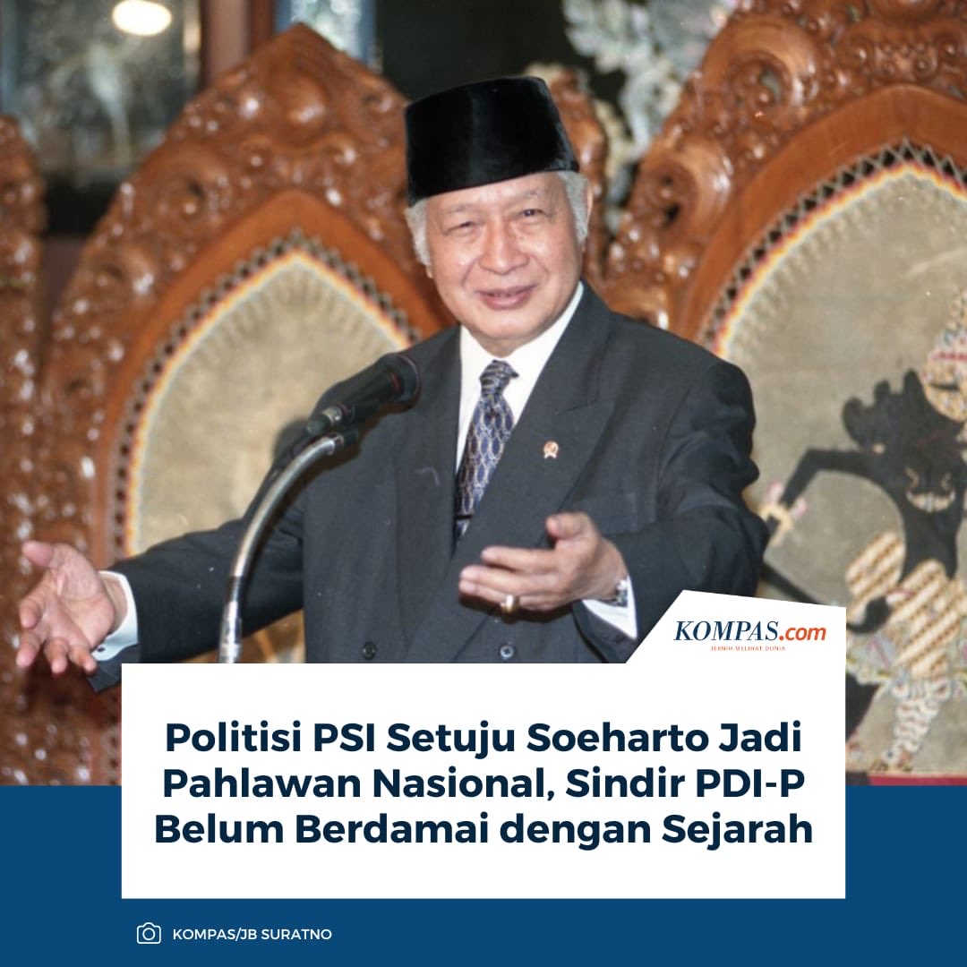 narkosun's tweet photo. PSI kebingungan. 

Dulu: Soeharto simbol korupsi.
Now: Soeharto pahlawan.

😂😂😂 https://t.co/zF7eGpbzJD