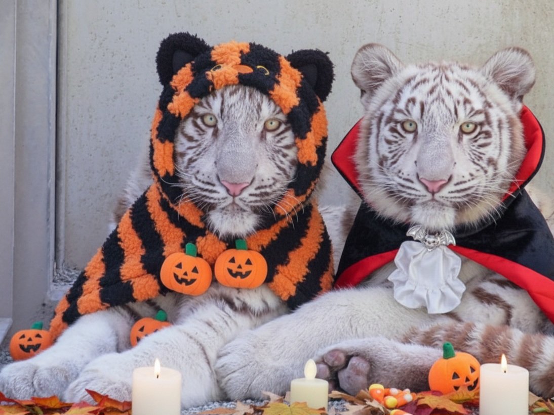 にゃんでも似合うのだ🐯🐯
(🎃Happy Halloween🧛‍♂️)