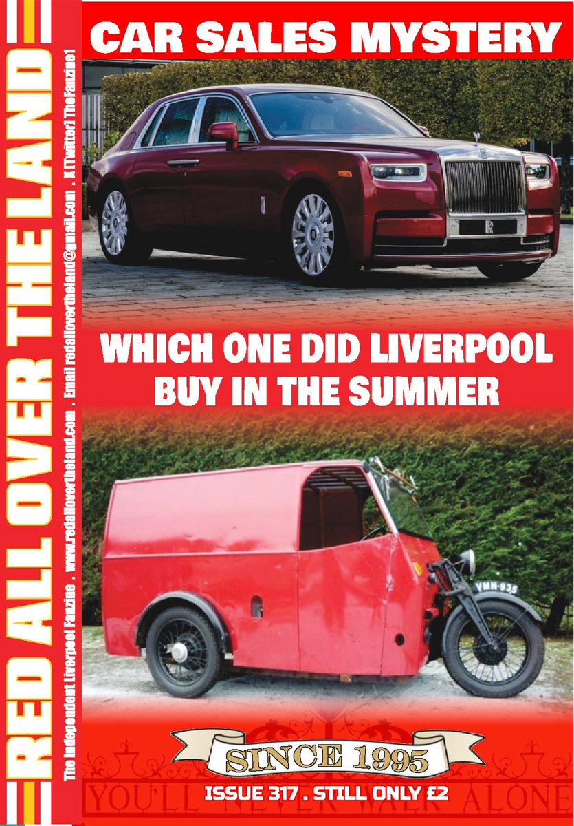 TheFanzine1's tweet photo. A plaintive plea from Red All Over The Land. Issue 317 will be on sale outside Anfield tomorrow. Fanzine available from Martin or Andy at F/Pole corner &amp; me at the back of The Albert. Nearly 30 years old &amp; still only £2 - 21 years since the last increase. Please buy one. https://t.co/Zrc4c7MDyt