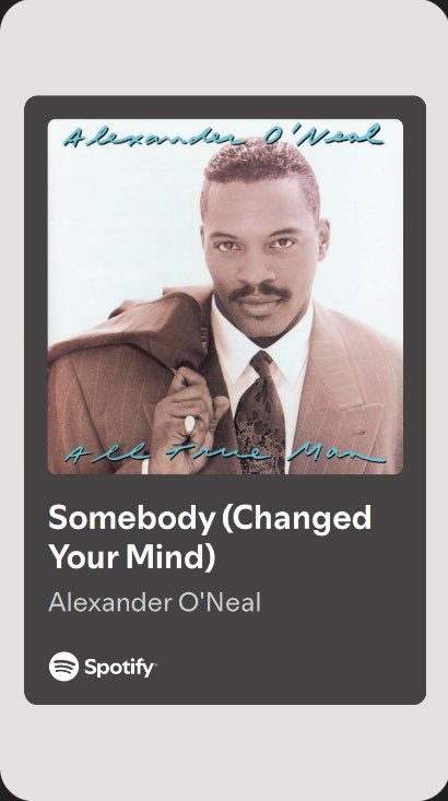 preputnickeric's tweet photo. #DavidsMonthOfMusic

Day 31 - Sometimes, something, somewhere, somebody in the title

“Somebody (Changed Your Mind)” - Alexander O’Neal
#TellMeWho

🎶 There’s no doubt about it, something’s on the grapevine 🎶

https://t.co/qR01tzgSF0 https://t.co/F31brNzuuC