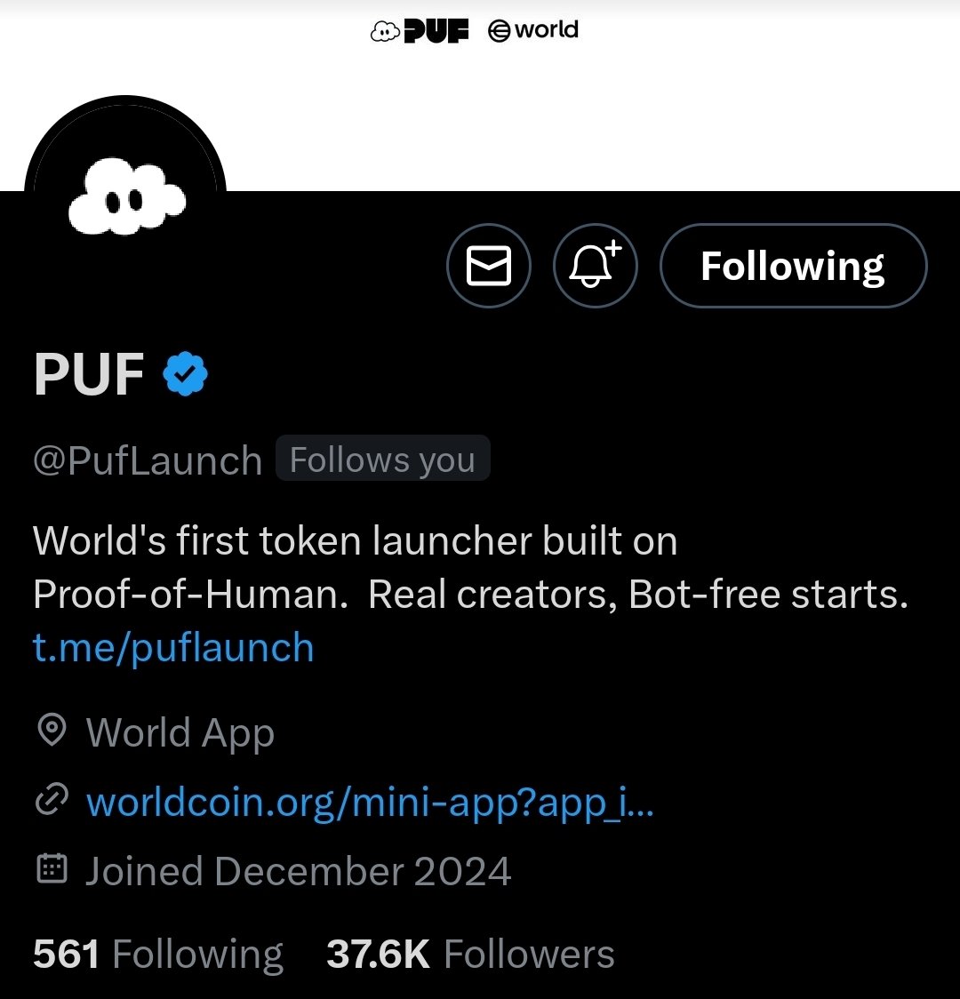 DoctorItsk's tweet photo. 5) $PUF @PufLaunch 

Anti-bot launchpad

Current Mcap: 620K https://t.co/i4mFkd0aY6