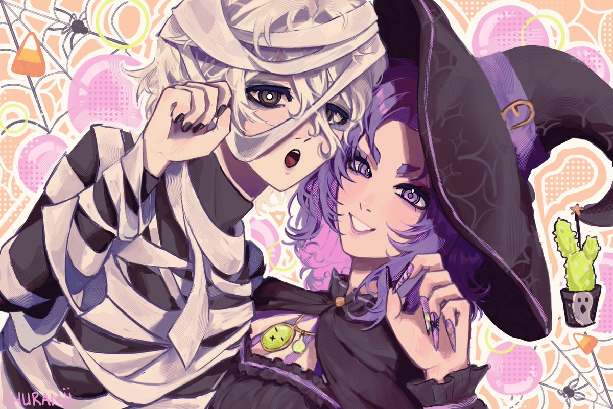 churanji_'s tweet photo. happy halloween! 👻 https://t.co/8AdfSA3goG