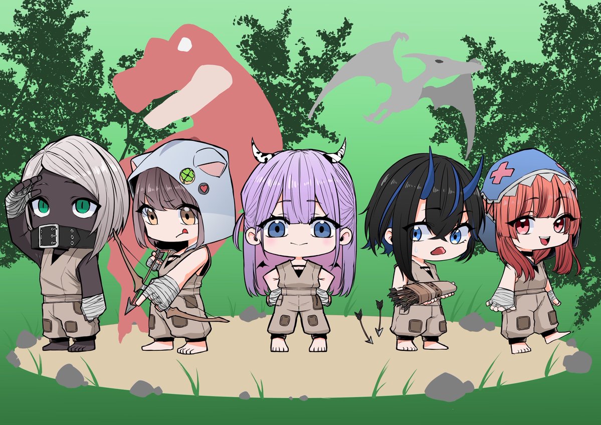 アルトARKの弓術大会で優勝したチーム女子会（ママ入り）の賞品でNORA様<a href="/nora_desukedo/">NORA</a>に
イラストを描いていただきました
めっちゃ可愛い！ありがとうございます！