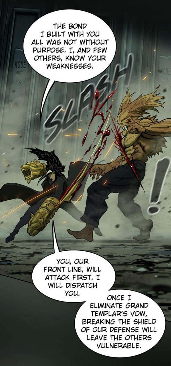 nickeem_boyce's tweet photo. Vaal always has his filthy mitts on every situation. Hanjiro's upgraded strength + his knowledge regarding the Kode heads capabilities gives him the overwhelming advantage in this battle.
#Ordealwebtoon #Ordeal #Ep150
#Kode https://t.co/l3kOAOXGxv