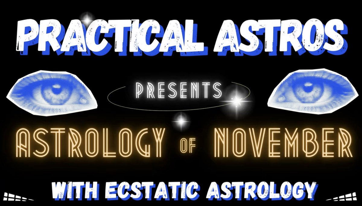 youtu.be/uiIf6mHeseo?si…

November forecast is up. Thanks again <a href="/ecstaticastro/">Mandi Rae 💎</a> for cohosting this each month! Subscribe to both channels for maximum aura