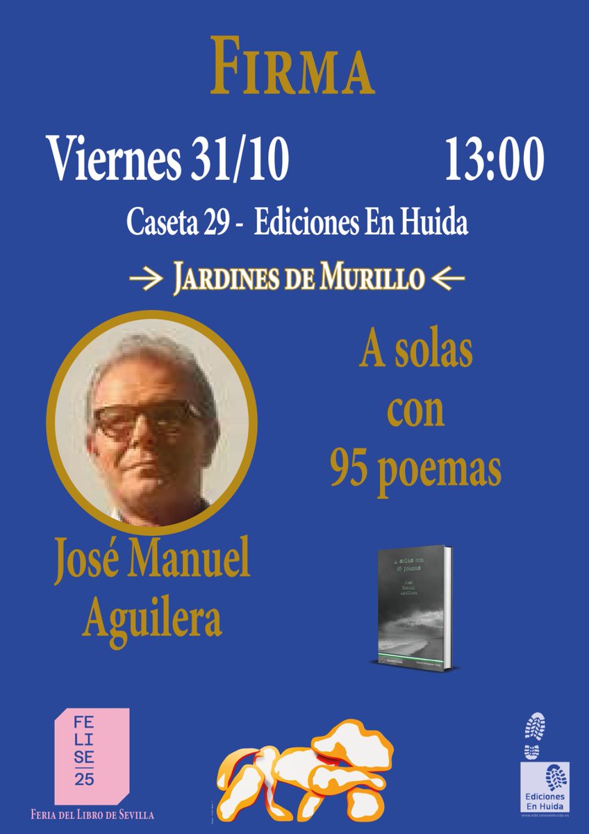 Desde las 11 os estamos esperando en la caseta de 29 de la <a href="/FLSevilla/">Feria Libro Sevilla</a>. Llueve, pero ¿qué si no es la lectura sino una lluvia de libertad? Veníos, que esto lo hacemos por vosotros.