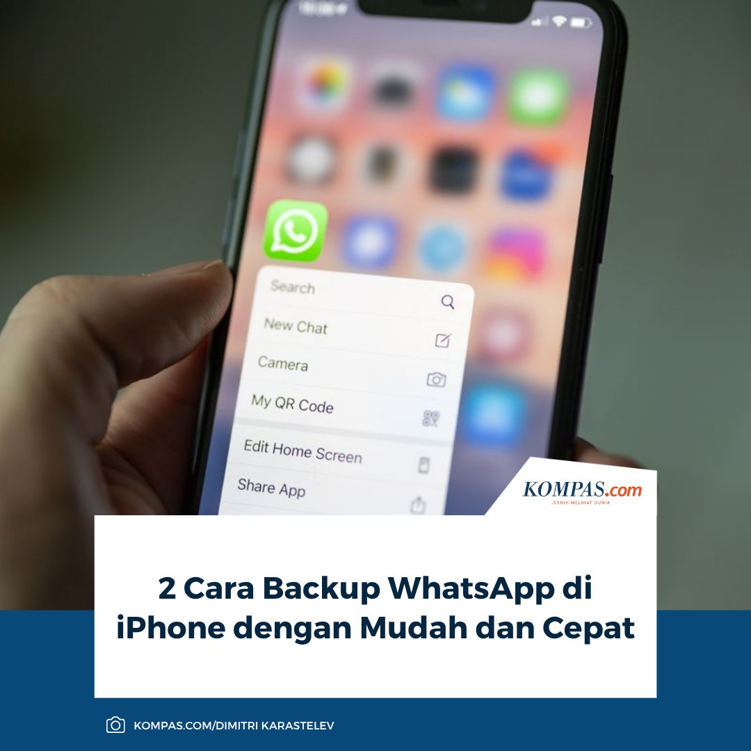 KompasTekno's tweet image. Wajib tahu pengguna "Apple Fanboy": Amankan semua data WhatsApp, begini dua langkah praktis backup chat di iPhone bisa manual maupun otomatis!

Baca di sini: tekno.kompas.com/read/2025/10/3…

~TR #PenggunaiPhone #BackupChat