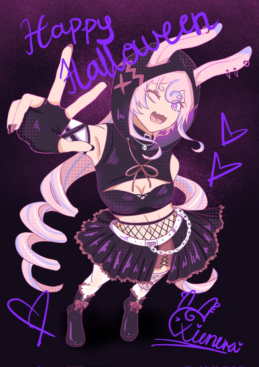 xienera's tweet photo. Happy Halloween!!😈🩷 https://t.co/wVwLlyITk2