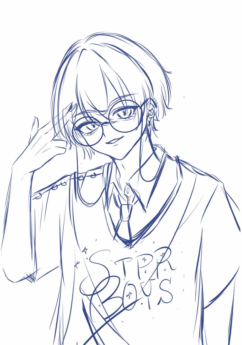 そういえばヒバナの「撃ち抜いて」がかっこよすぎた…
色んな等身で👓🤍さん描いたやつ💥🔫