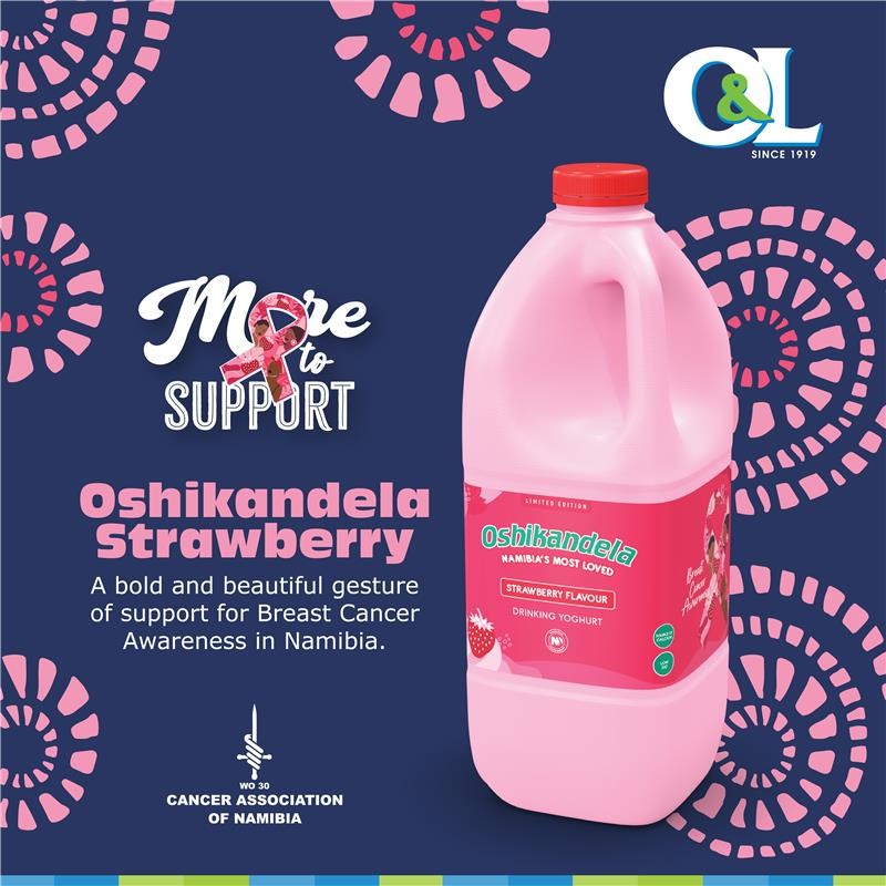 Congratulations to Namibia Dairies' brand Oshikandela on the launch of their limited-edition Oshikandela Strawberry 2kg, in support of Breast Cancer Awareness in Namibia, under the campaign name More to Support!

Read more: bit.ly/4nsIgLq

#OLGroup #NamibiaDairies