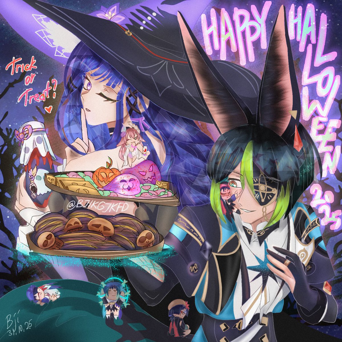 #Halloween2025 原神 × hsr
insanity or curiosity? 🎃🍬
тхе гэирта и тигнагор для хэллоуина ~🦇