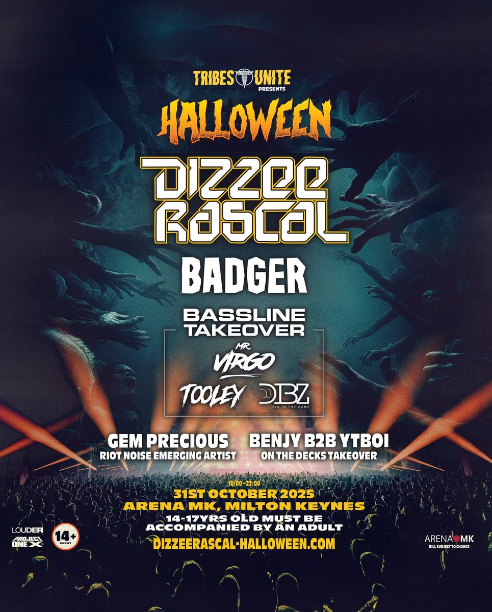 Where are our Halloween Junkies at?? 🎃🕺

TONIGHT at Arena MK! 👉 zurl.co/TwAy9