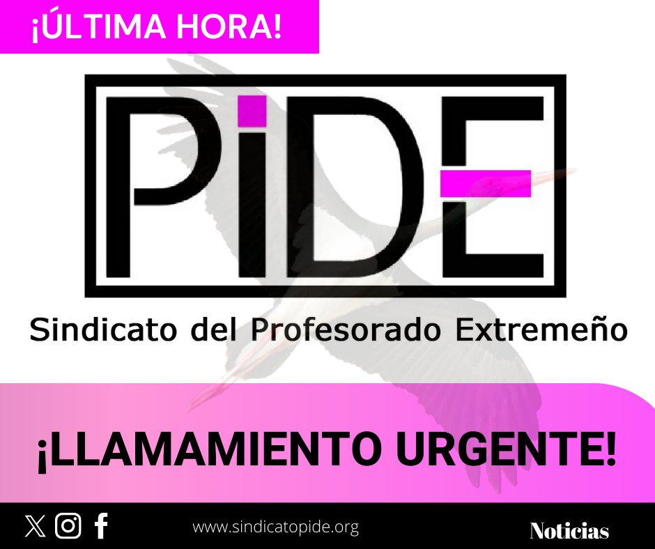 ‼LLAMAMIENTO URGENTE‼
profex.educarex.es/personal-inter…