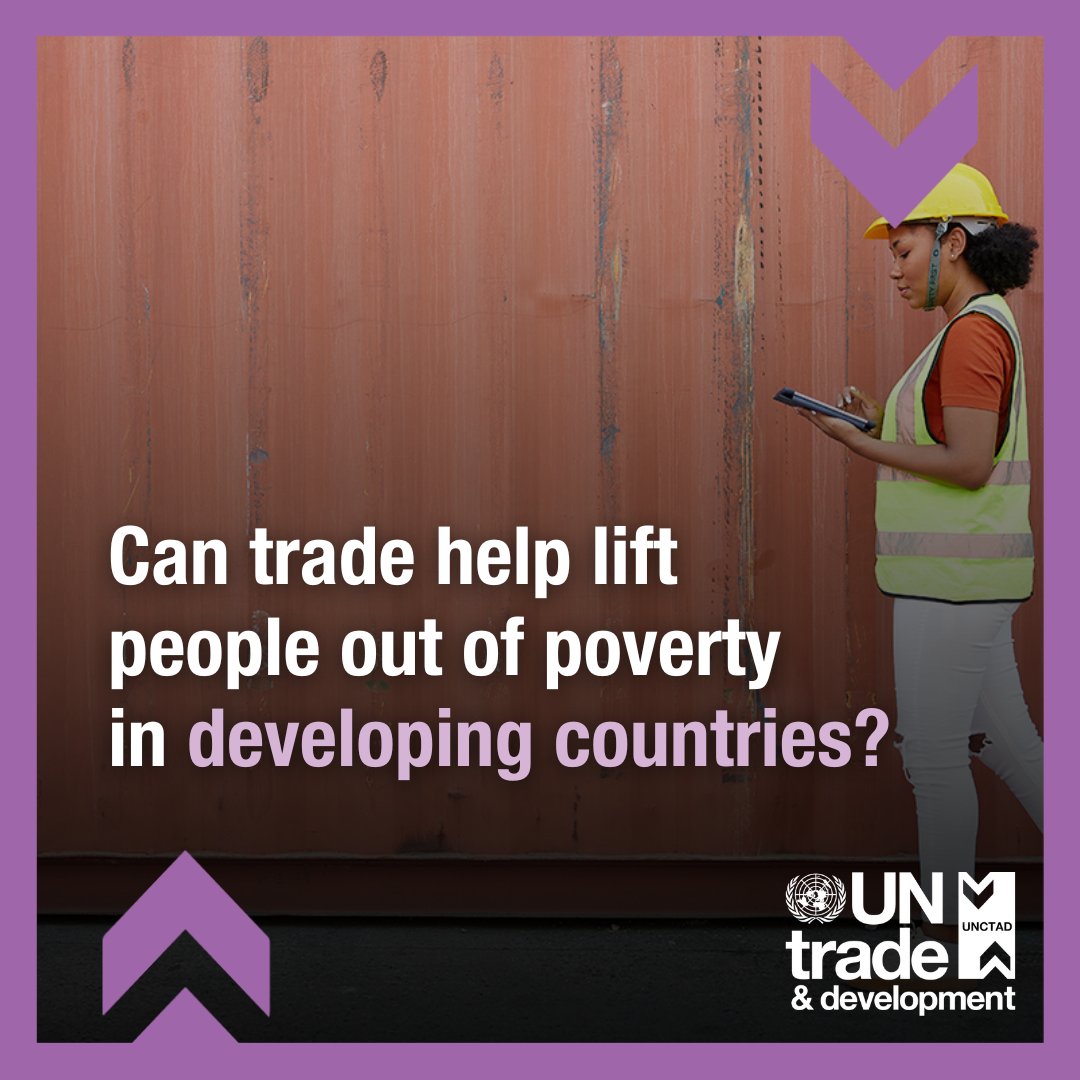 Can trade help lift people out of poverty?

Yes – but not everywhere, &amp; not on its own.

A new <a href="/UNCTAD/">UN Trade and Development</a> study  re-examines the trade–poverty relationship using a rigorous new approach that accounts for hidden biases often overlooked.

▶️ ow.ly/uXxV50XkPie.