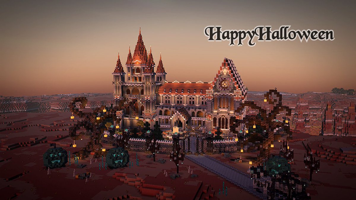 Gemini13_A's tweet photo. 🎃Halloween建築🦇
【 2021～2024 】
2025間に合わず😥後日…

 #マイクラ建築
 #Minecraftbuilds 
 #バニラ建築学部
 #マイクラPE https://t.co/UvndUMDL10