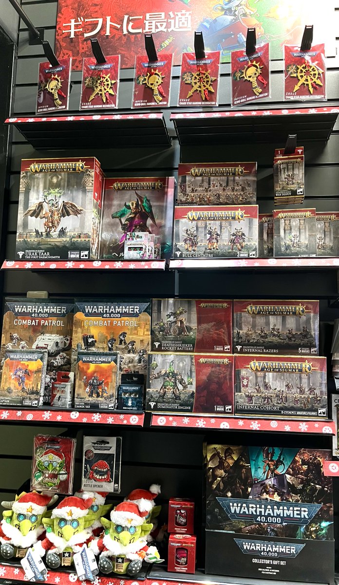 【明日のセットアップ完了！】

ヘルスミス・オヴ・ハシュット関連アイテムに加え、クリスマスグッズが店頭に並びます💨💨

そして、明日から11月！
ストアで一足先にクリスマスムードです。

つまり…  #WHS池袋