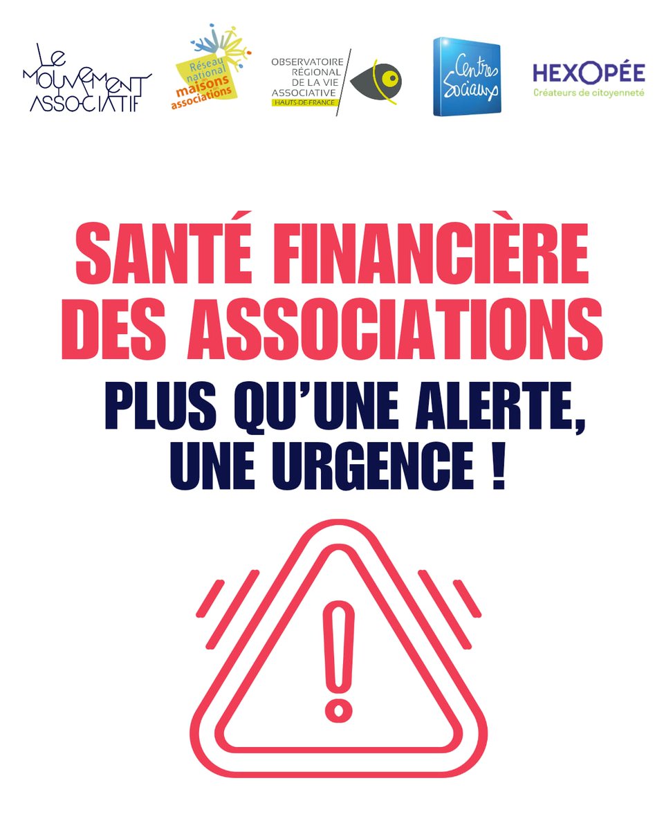 ❌ #ÇANETIENTPLUS 
 🔴 Santé financière des associations
〽 Plus qu’une alerte, une urgence
Notre dernière enquête révèle une aggravation de la situation des assos.

ℹ️Accéder aux chiffres détaillés de l'enquête : buff.ly/dJ3nQpM