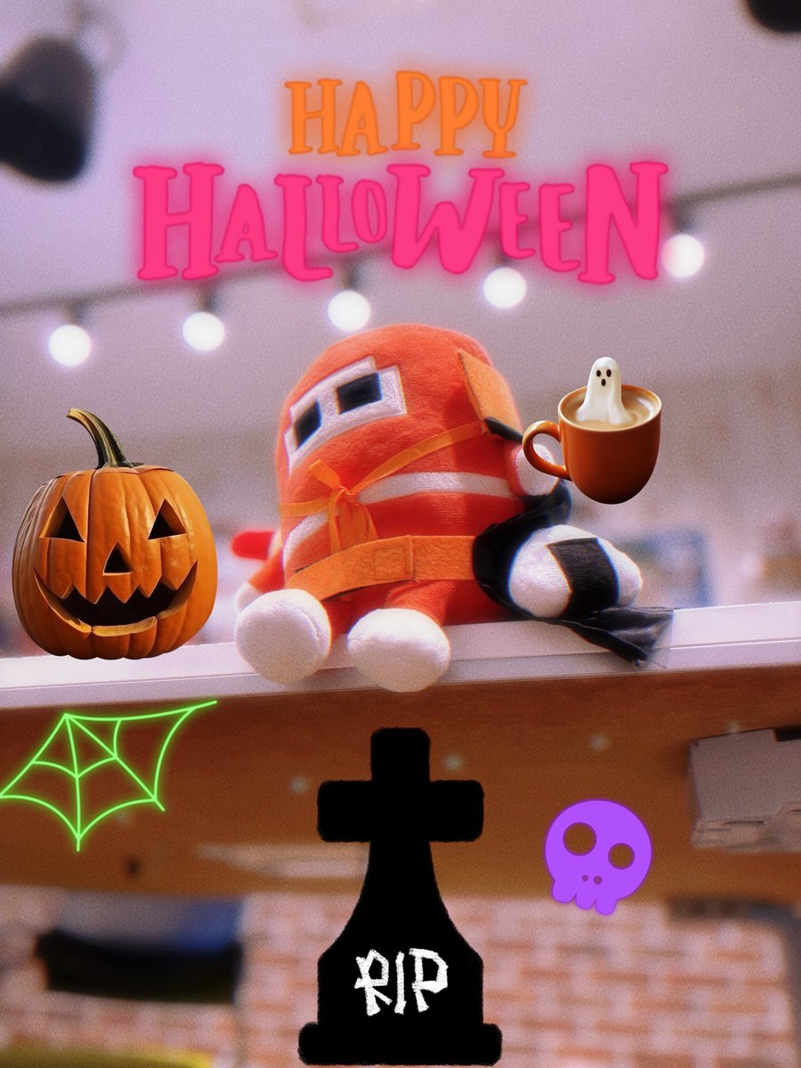 トリック オア トリート🎃
おいらおめかししておでかけ💄
たくさんおかしをもらったぞ〜🥷🐸✨
シティのみんなにもおすそわけ〜🍫😆
#ハロウィン2025 
#忍者じゃじゃ丸くん