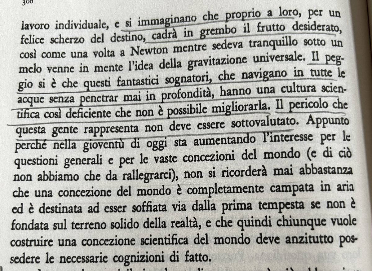Il problema non è @__anna22, ma i 200 cuoricini ad una delle peggiori manifestazioni di pericolosa ignoranza che ormai ci soffoca. I social amplificano solo una ignoranza endemica. (La pagina nella foto è di Max Planck)