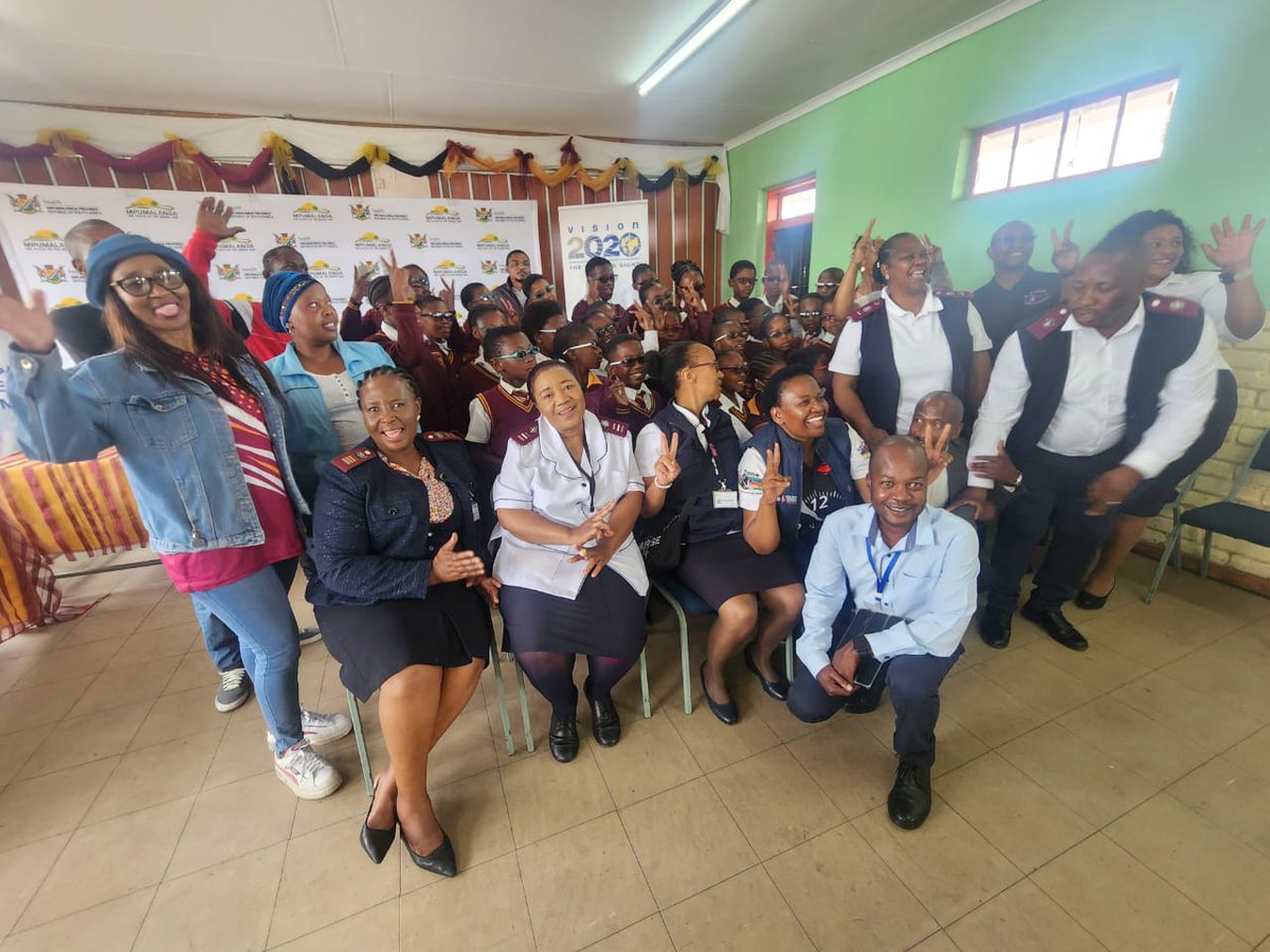 MEC for Health,Ms Sasekani Manzini accompanied by the Govan Mbeki Local Municipality,Exe,Mayor Cllr N.Zuma visited Maphala Gulube primary &amp; Thorisong primary school at Embalenhle in ward 14,under Govan Mbeki municipality, to launch School to School,Eye Care Programme.