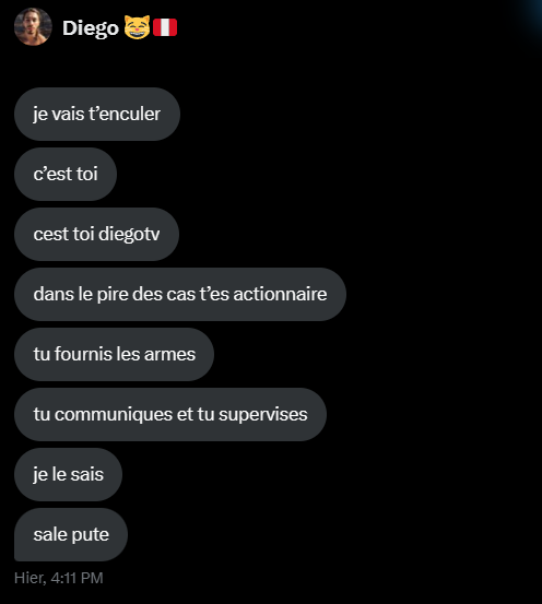 DiegoTVx's tweet photo. Bonjour, après une quantité de menace importante du principal concerné, j'ai décidé de mettre fin aux activités de ce compte.

Je prie de m'excuser à tout les fadas de Diego, j'ai juste voulu apporter de la gaïeté et du bonheur à ce monde de brutes. ❤️❤️❤️ DIEGO FOREVER https://t.co/ptADQjnGwH