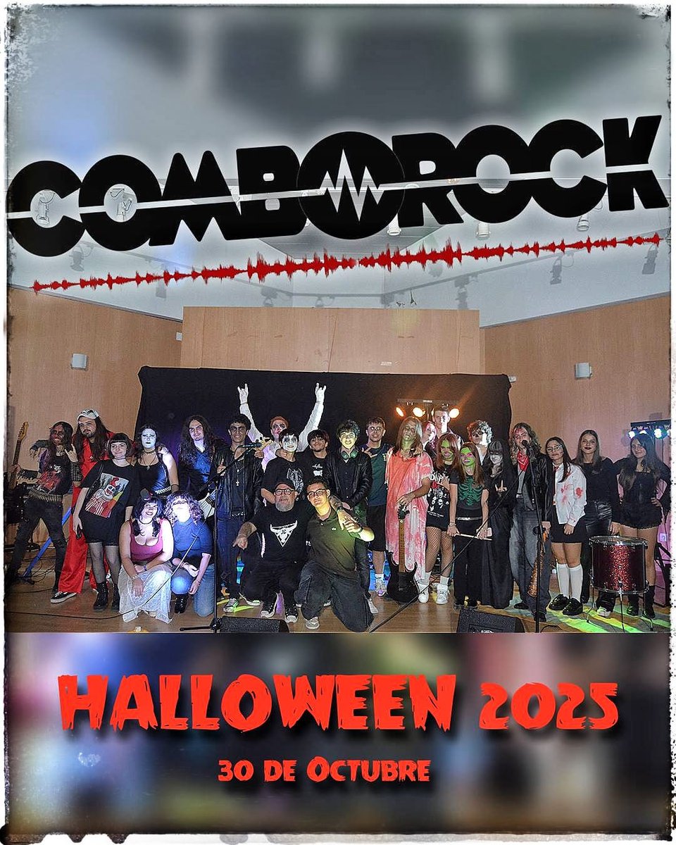 🎃 COMBOROCK 🤘🏻
🎤 Ayer disfrutamos del conciertazo halloween de los chic@s del proyecto @comborock_huelva <a href="/cijhuelva/">Centro de Informacion Juvenil Municipal de Huelva</a> <a href="/AytoHuelva/">Ayuntamiento Huelva</a> liderados por John Conde
👌 Espectacular el talento y el gran trabajo que hay detrás. Sois muy grandes!! Enhorabuena a tod@s!
huelva.es/juventud