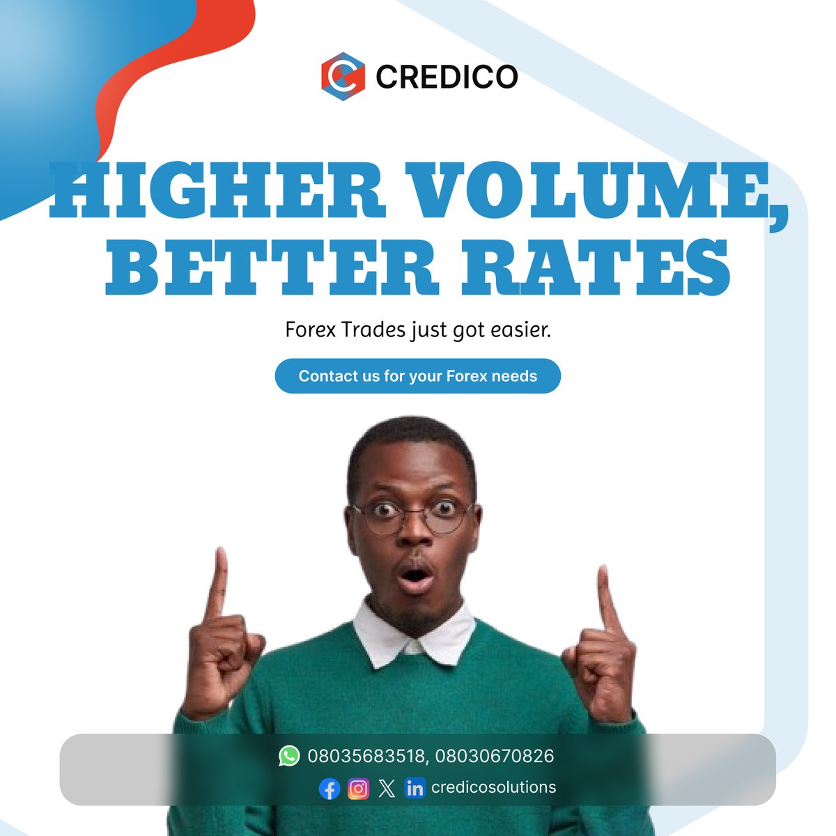 Credicosolution's tweet image. Go bigger and get rewarded with better rates every single time.
We offer the best market value because we believe your money deserves to be valued.
The higher the better.
Contact us today,
#CREDICO