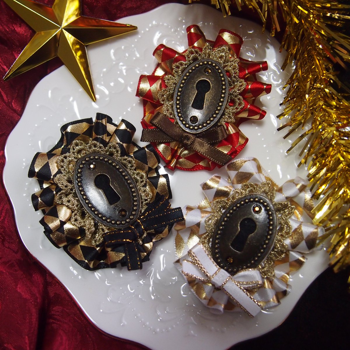 ꫛꫀꪝ✧‧「Rose」薔薇＆ピンキーリング シーグラスアート レアカラー