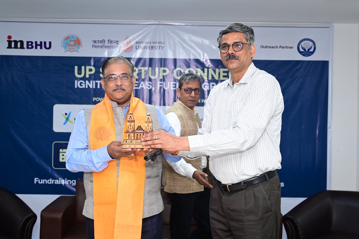 AIC–MFIE–IM–BHU,in collaboration with UP Startup Connect, hosted an exclusive Entrepreneurship Workshop on October 10, 2025.The event was inaugurated by Prof. P.V. Rajeev and Dr. Nand Lal. Prof. Ashish Bajpai and Mr. Rajiv Kumar (SIDBI) inspired participants with their addresses