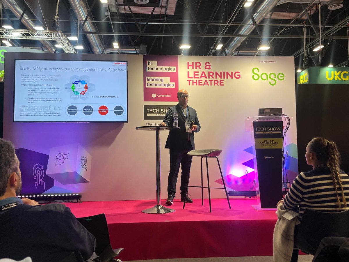 IconoTc's tweet image. 🔚 Ayer finalizamos el #TechShowMadrid2025
Un evento que nos dejó nuevas e interesantes ponencias y, sobre todo, la oportunidad de reconectar con compañeros del sector, de donde surgen ideas innovadoras de colaboración para seguir potenciando el #talento interno en las empresas.