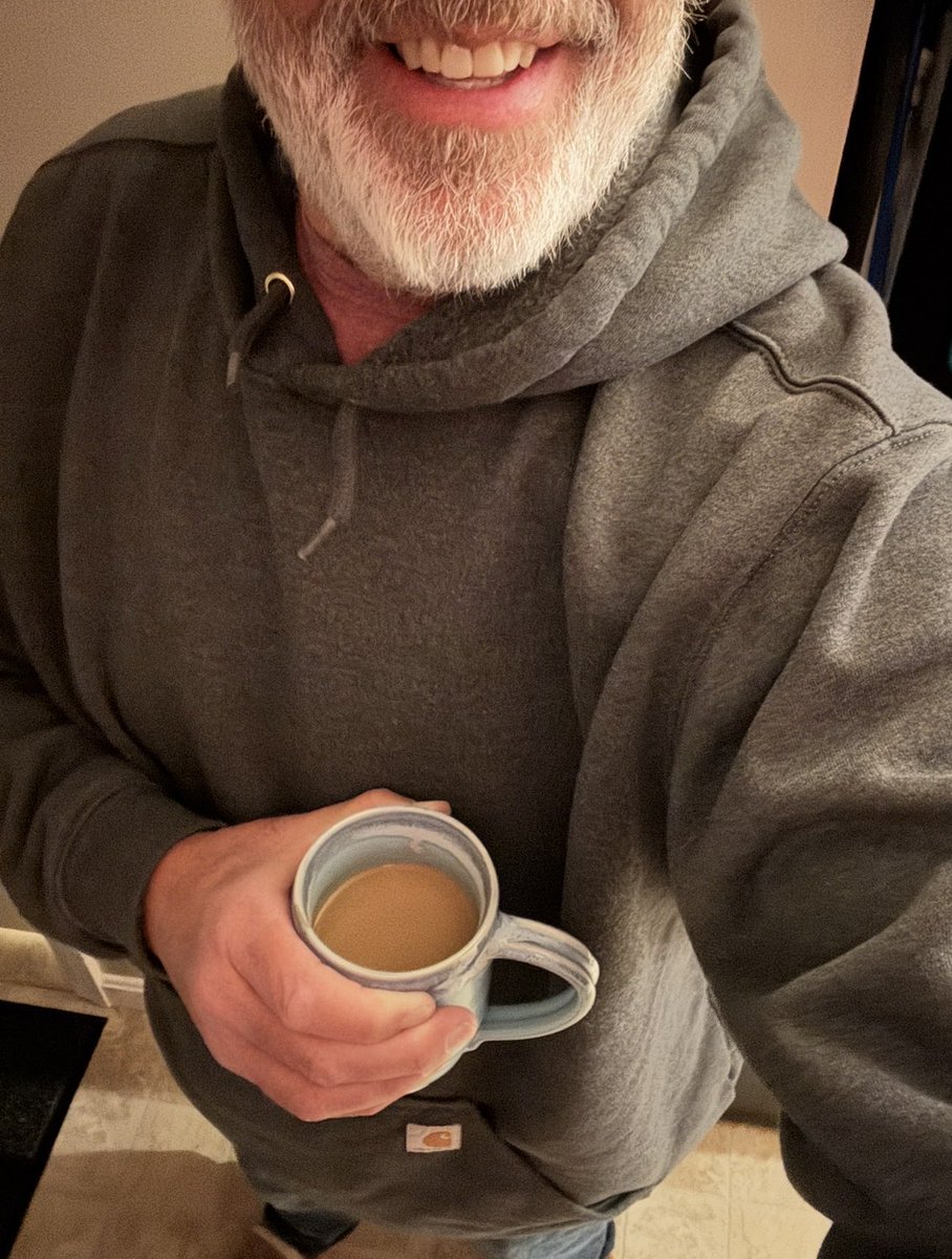 Happy Friday!  It’s cold and damp and rainy and I have a warm hoody I’m willing to share and I will absolutely make you coffee as well 😊.  Have a great day all!