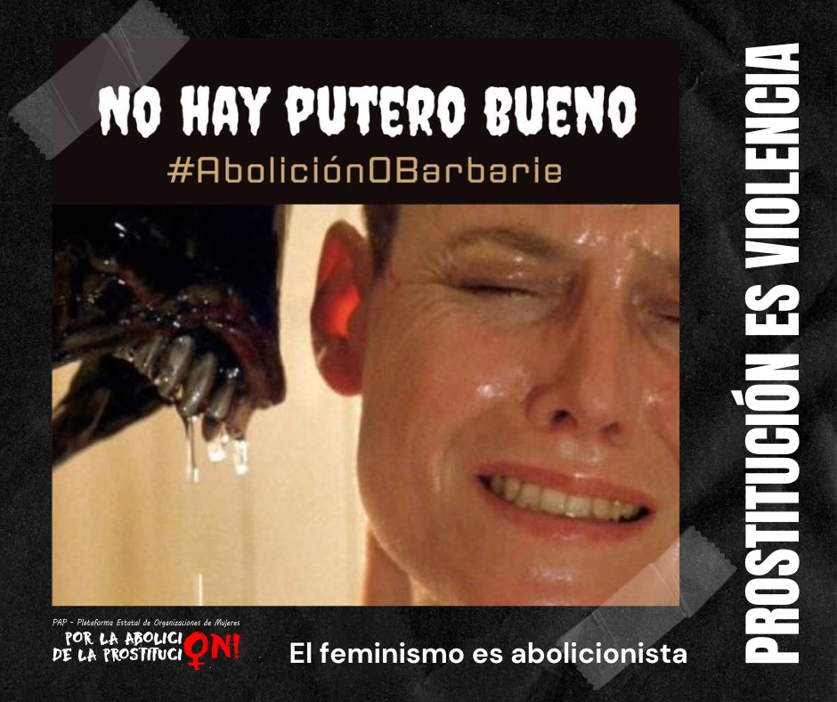 Reiteramos, algo sencillo de recordar:
✔️ La prostitución es violencia
✔️ No hay putero bueno
✔️ El feminismo es abolicionista
 
Por todo ello y por mucho más, las feministas seguimos en la lucha:
Por los derechos de las mujeres
#𝗟𝗢𝗔𝗦𝗣𝘀𝗲𝗿𝗮́𝗟𝗘𝗬