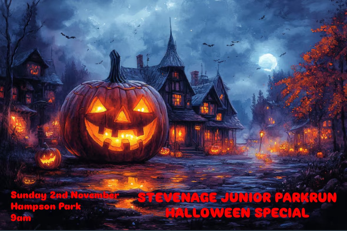stevenagejunior's tweet image. Why not get another wear out of the Halloween costumes &amp;amp; join us for a Halloween special 👻

For a scarily good time we need a few more volunteers, if you could be a monstrous marshall or terrifying timekeeper, please email our R(IP)un Director at stevenage-juniors@parkrun.com 🧟