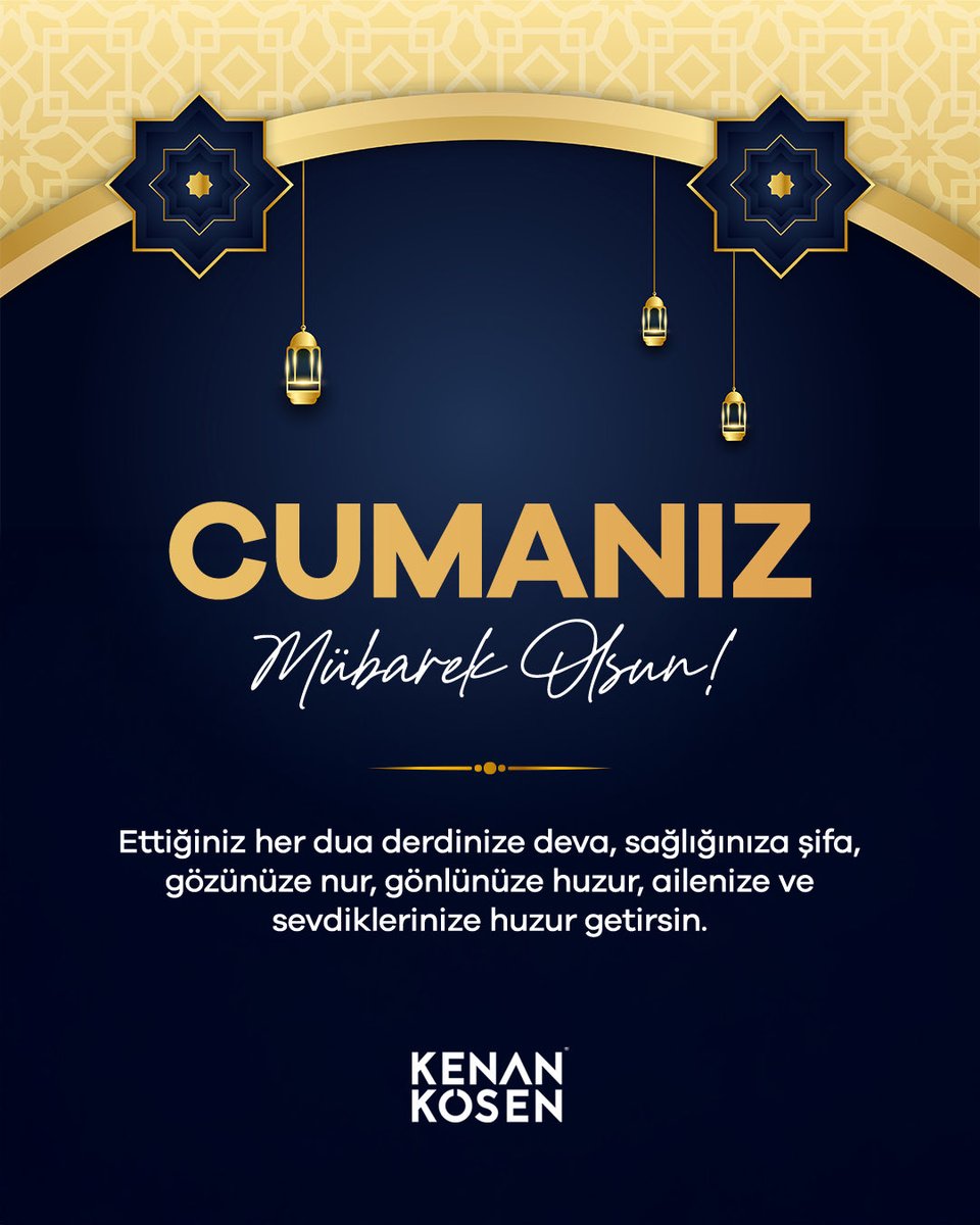Cumanız Mübarek Olsun.