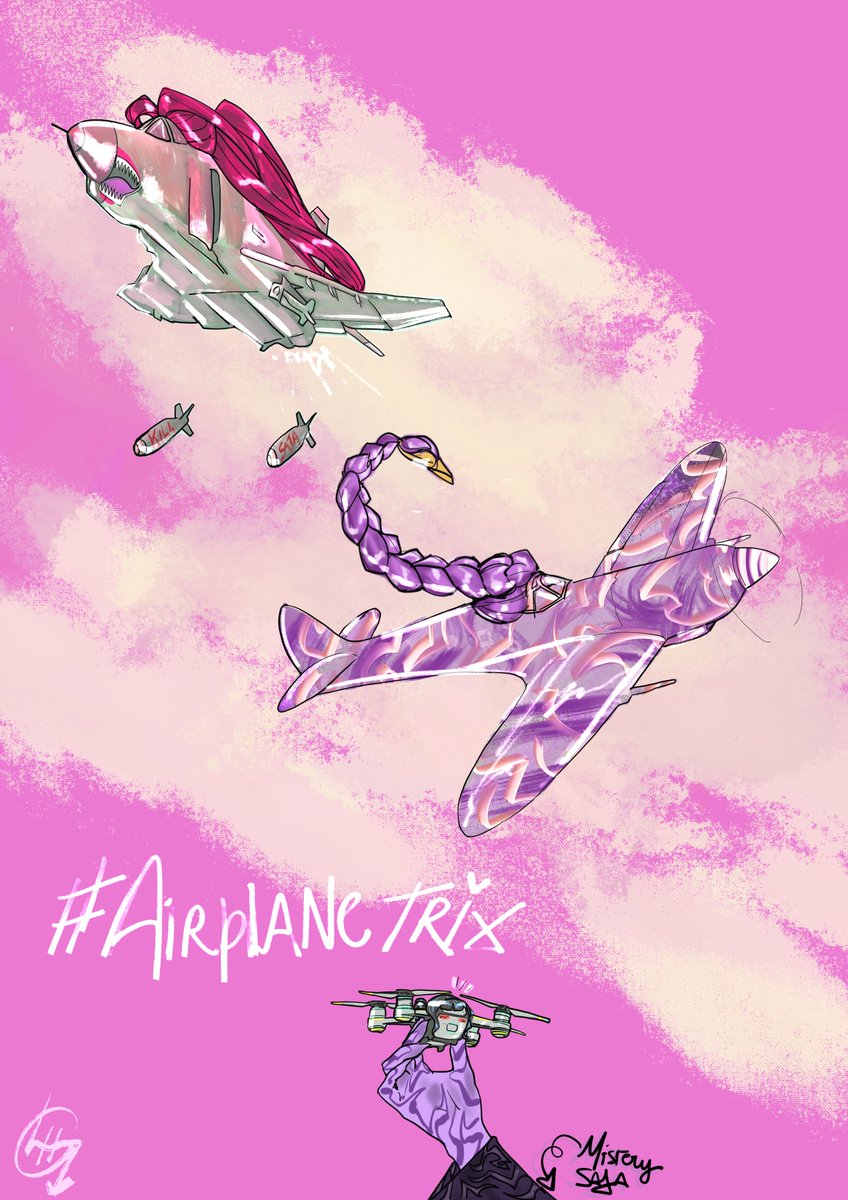 I’m on board of this crazy trend, inspired on my obsession for #KPOPDEMONHUNTERS and my husband love for airplanes, you get #airplanetrix 🤣🛩️💜💚❤️