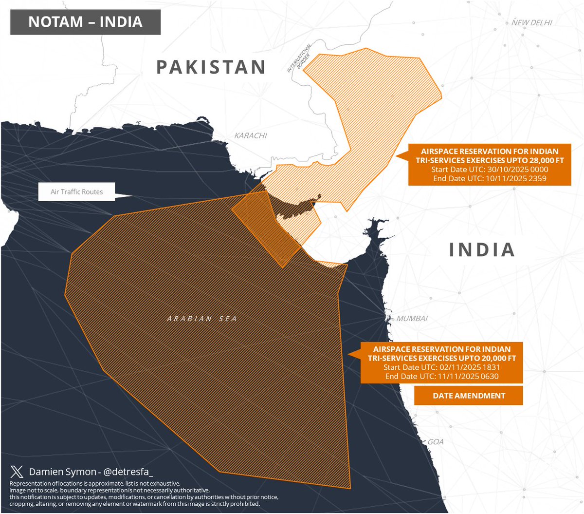 detresfa_'s tweet image. New notification indicates a date change - 
Start Date UTC: 02/11/2025 1831
End Date UTC: 11/11/2025 0630
New image with new dates added below, please keep in mind notifications are subject to updates, modifications, or cancellation by authorities without prior notice