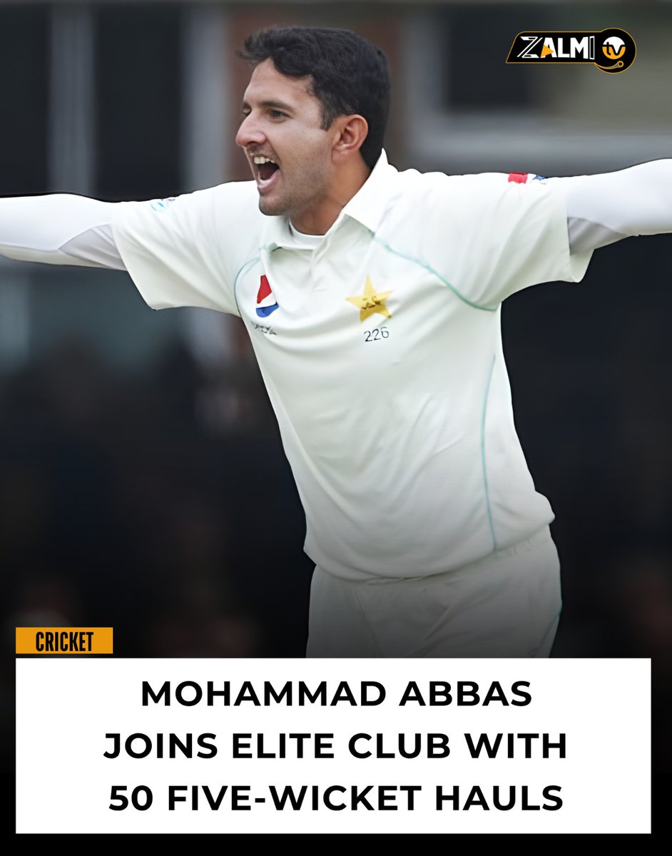 zalmitvlive's tweet image. Pakistan Test pacer Mohammad Abbas maintained his superb domestic form with another five-wicket haul in the 2025–26 Quaid-e-Azam Trophy match between Lahore Region Whites and Multan Region at Murghzar Cricket Ground.

#MohammadAbbas #Wickets