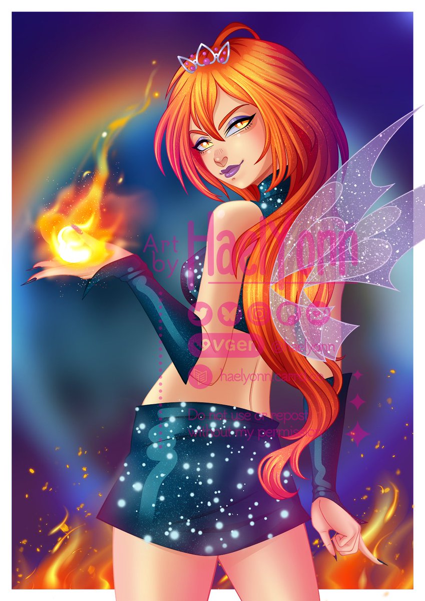 🔥 Shadows in Bloom 🔥
Happy Halloween to y'all !
Drew my fave Dark Fairy to celebrate 🧚