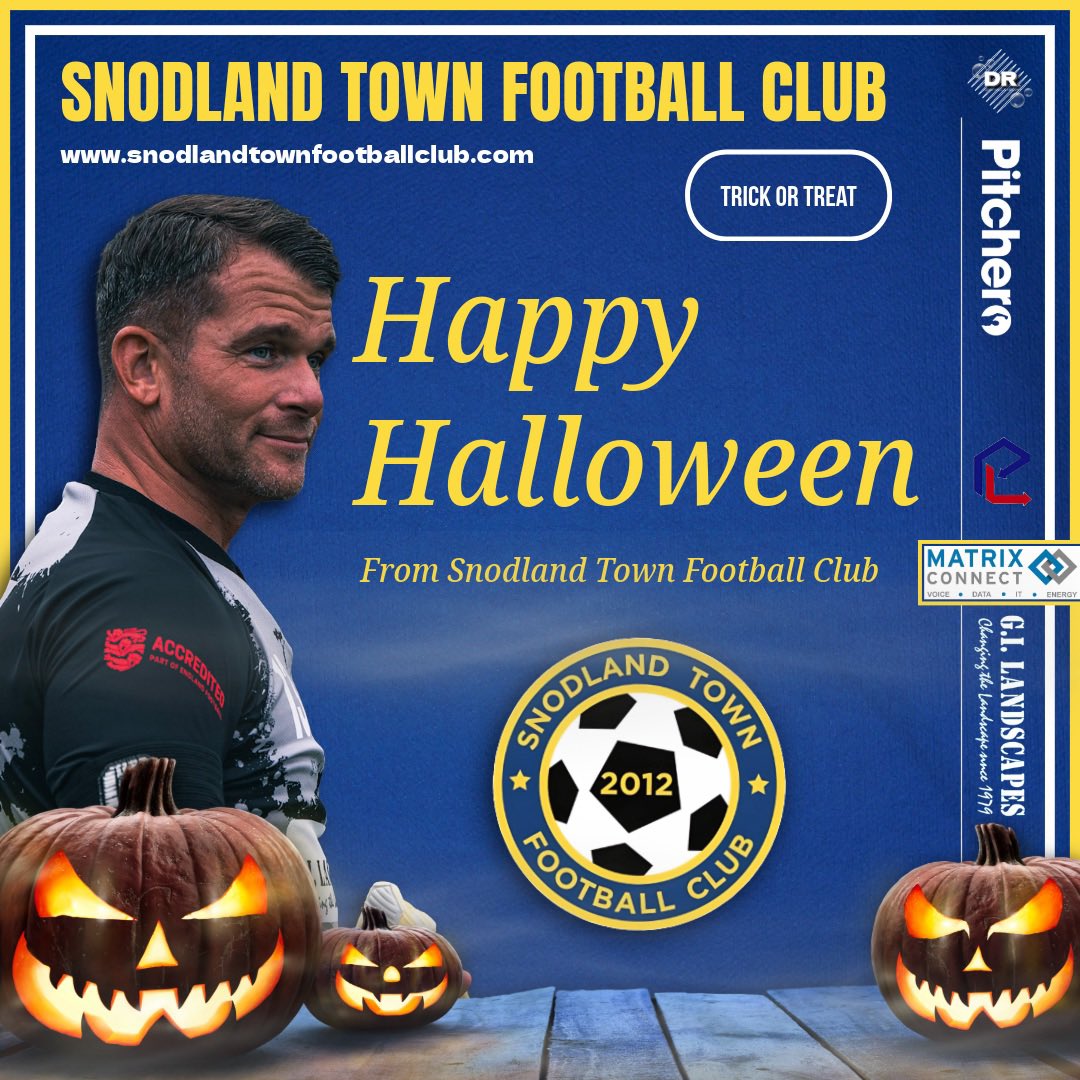 Snodland Town would like to wish those who celebrate a Happy Halloween! 🎃

#UTT🟡🔵