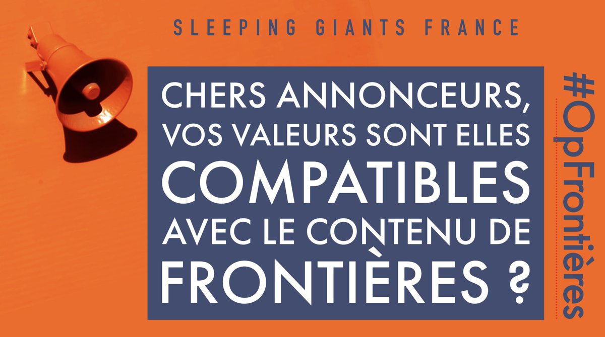 ☢️ Le site du magazine #Frontières a décidé de se rémunérer avec la pub.

Les annonceurs ignorent que leur marque est placée sur ce site toxique et nauséabond. 
Heureusement, nous sommes là pour les en avertir !
#OpFrontières

cc <a href="/GoogleAds/">Google Ads</a>