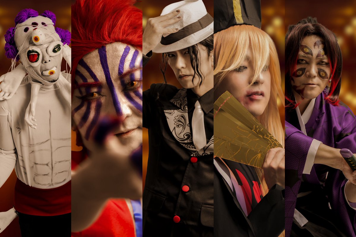 ＼Happy🎃Halloween／

松川ケイスケ▶#鬼舞辻無惨
塩﨑啓示▶#猗窩座
重田雅俊▶#黒死牟
真一ジェット▶#玉壺
細川大介▶#童磨 

#鬼滅の刃 #鬼滅 
#ハロウィン ⁠
#ハッピーハロウィン
#HappyHalloween2025
#LACCOTOWER

photo by <a href="/TROiSDESIGN/">三木 康史</a>