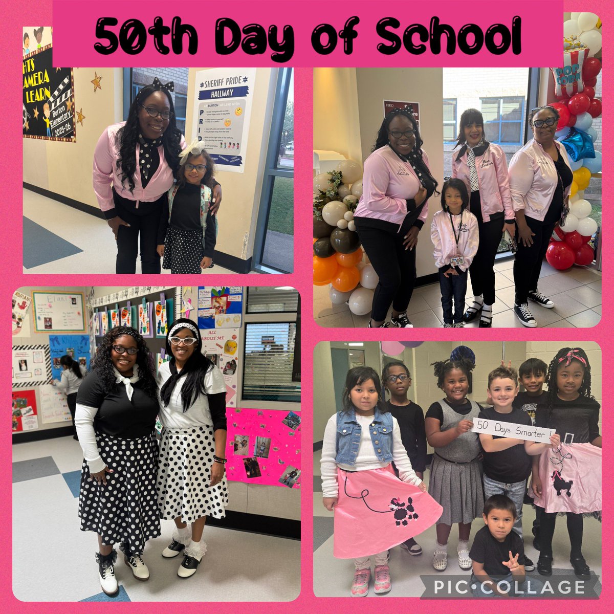 We’re rockin’ and rollin’ into learning! Burton marked the 50th day of school with a 1950s twist! <a href="/FortBendISD/">Fort Bend ISD</a>